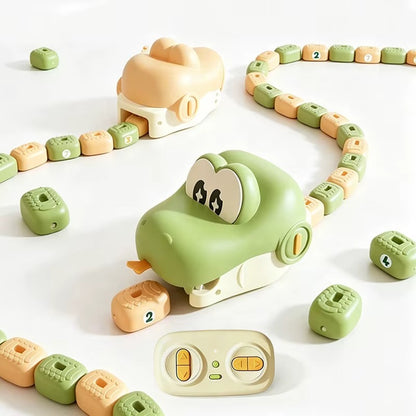 RC Magnetic Greedy Snake Toy for Kids – Remote Control Electric Snake with Sound Effects, Fun Interactive