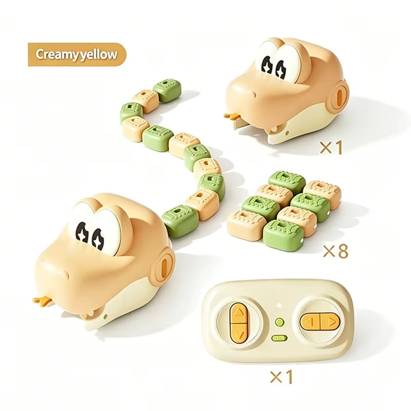 RC Magnetic Greedy Snake Toy for Kids – Remote Control Electric Snake with Sound Effects, Fun Interactive