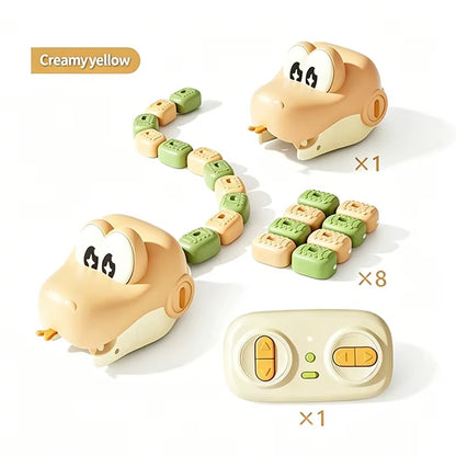 RC Magnetic Greedy Snake Toy for Kids – Remote Control Electric Snake with Sound Effects, Fun Interactive